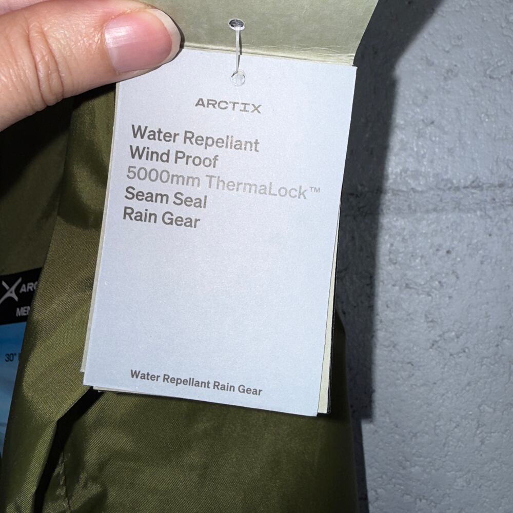 Arctix Men's Storm Rain Pant, Olive 3X 30L - Picture 12 of 14